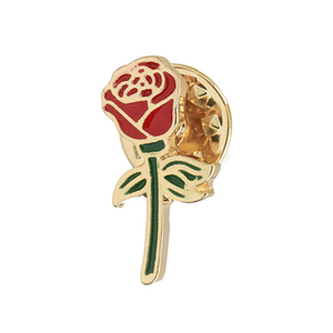 <span class=keywords><strong>Pin</strong></span> de solapa de flor personalizado para mujer, broche de Metal de diseño de rosa roja y negra, regalo romántico para pareja, joyería de boda para citas - Product Image 5