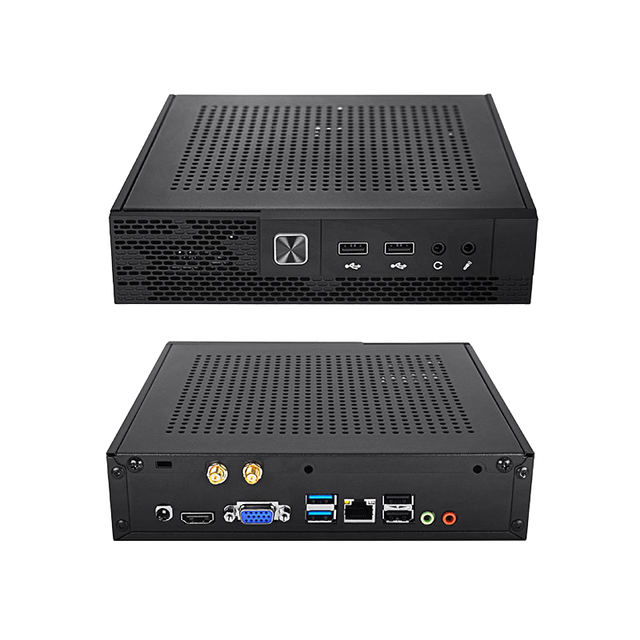 Wholesale Compact Intel Mini PC Barebone I3/i5/i7 4GB DDR4 128GB SSD 2.5G LAN Office Desktop 64GB Video Multi Options
