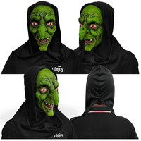 Masque de sorcière effrayant en latex, visage de vieille femme effrayante pour Halloween, maison hantée, escape room, accessoire de costume personnalisé