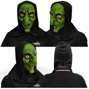 Masque de sorcière effrayant en latex, visage de vieille femme effrayante pour Halloween, maison hantée, escape room, accessoire de costume personnalisé - Product Image 6