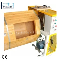 Poignée de porte de broyeur à bois, poignées de Surface, Double tambour, rouleau de meulage, Machine de polissage, Machine de meulage pour pièces métalliques