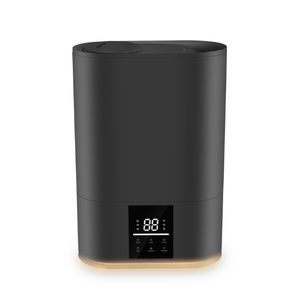 신상품 6L 스팀 가습기 LCD 터치 스크린 야간 조명 수면 모드가있는 탑 필 에어 디퓨저 거실 용 - Product Image 4