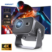 Proyector Inteligente Topleo para el Hogar, Inalámbrico, HD, BT, Reproductor de Video, Cine, Android, Proyector 4K para Cine en Casa