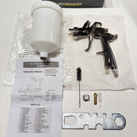 Pistol Semprot Cat Otomatis LVLP ROKO H-902 Profesional 1.3/1.8mm Nozzle Aluminium Gravity Feed OEM CE