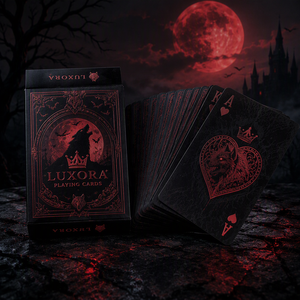 Cartes à jouer d'Halloween personnalisées avec motifs cachés UV fluorescents, impression <span class=keywords><strong>de</strong></span> code QR individuel disponible sur les deux côtés - Product Image 5