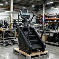 Monte-escaliers Électrique Commercial Réglable avec Écran Tactile – Appareil de Cardio pour Centres de Fitness