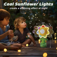 Machine à bulles automatique Yaxin pour enfants, jouet d'intérieur et d'extérieur, fonctionne sur piles, avec fleur dansante