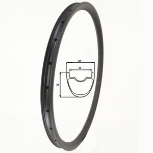 SoarRocs SR25C27M29 chino de <span class=keywords><strong>carbono</strong></span> <span class=keywords><strong>MTB</strong></span> bicicleta llanta <span class=keywords><strong>29</strong></span> sin ganchos clincher <span class=keywords><strong>llantas</strong></span> de <span class=keywords><strong>carbono</strong></span> UD mate <span class=keywords><strong>llantas</strong></span> de bicicleta de montaña para XC - Product Image 1