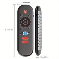 2.4G W1 PLUS Air Mouse Smart Anti-perte Voix Clavier Souris Infrarouge Apprentissage Télécommande Utilisation pour TV Set Top Box