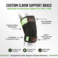 Genouillères de compression en néoprène personnalisées pour la musculation et l'haltérophilie, vente en gros, impression personnalisée, support de genou très demandé