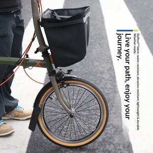 กระเป๋าเก็บของด้านหน้าพร้อมขายึด กระเป๋าเก็บของด้านหน้าแบบดั้งเดิม กระเป๋าตะกร้าใส่ผักและขายึดภายในสำหรับจักรยานพับได้บรอมป์ตัน - Product Image 4