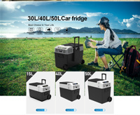 Réfrigérateur Portable, 25 l, glacière pour Camping-car, pour 15l, 12/24v DC, avec alimentation solaire et batterie