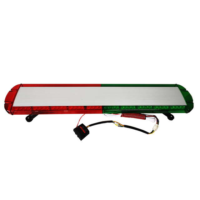 Red Green LED Emergency Vehicle Security Warning Roof Top Strobe Light Bar