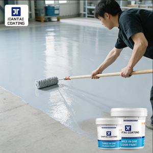 สีทาพื้นสูตรน้ำ ป้องกันความชื้นและไฟฟ้าสถิต ทนต่อการสึกหรอ  สารเคลือบโพลียูรีเทนอีพ็อกซี่ สีทาพื้น - Product Image 1