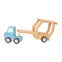 Porte-voiture en bois Montessori camion Double Decker remorque jeu pour enfants véhicule modèle jouet pour enfants