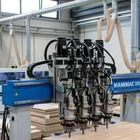MAMIMAC CNC Perceuse à six rangées pour le bois, machine de perçage multi-trous pour le traitement des panneaux