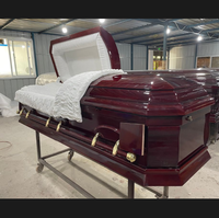 KM29301 ataúdes para los muertos de acero funeral con ataúd equipo