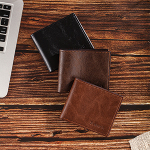 <b>RFID</b> <b>Wallets</b> Short Folded Coin Purse Card Holder Unisex Everyday Use Light Brown Coffee Brown Black Solid Color Summer 2025 - Product Image 2