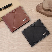 Dompet Pria Pendek Multi Slot Modis Baru Dompet Kasual Pria Muda Horizontal Sederhana Dompet Lembut