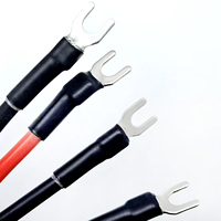 Kabel Daya Silikon 10AWG EC5 dengan Fuse Holder 50A, Kabel Jump Starter Mobil dengan Terminal Tipe-U, Panjang Dapat Disesuaikan