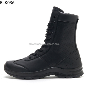 Bottes tactiques montantes Elkland personnalisées pour hommes – Chaussures d'extérieur en cuir antidérapantes, respirantes, confortables et légères – Vente en gros - Product Image 6