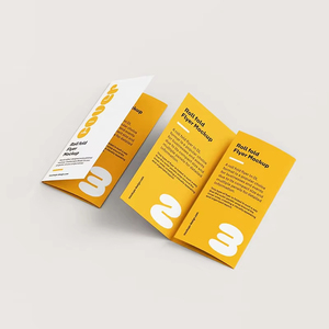 Bán buôn tùy chỉnh A5 hai mặt in đầy đủ màu sắc Tri-fold Brochure gấp Flyer thiết kế với yên khâu - Product Image 3