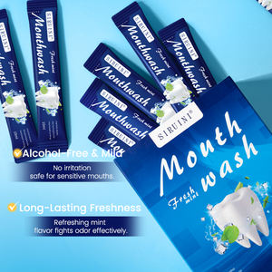 Travel Pack Einweg-Einweg-Mundwasser im Taschen format Schnell reinigung Frischer Atem Alkoholfrei 10 mlX30pcs Mundwasser Minze - Product Image 3