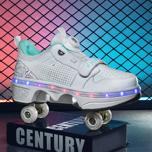 Heely Roller Shoes With Flashing Wheels For Kids And Adults Mesh Material ABEC-7 Bearings Plastic Wheel Double Row - Product Image 4