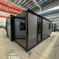 Maisons conteneurs détachables à installation rapide, bâtiments préfabriqués en acier détachables pour bureaux de chantier