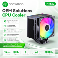 Radiator CPU PWM 4Pin 250W LGA1851 LGA1700 AM5 AM4 untuk Importir B2B dengan Kustomisasi Berbasis Gambar OEM ODM Siap Grosir