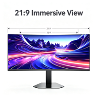 Innovation conjointe : Nouvel écran d'ordinateur 34 pouces 120 Hz HDR VAQBlack 21:9, temps de réponse de 8 ms, DP, hauteur réglable, rotatif
