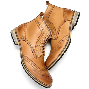 <span class=keywords><strong>Bas</strong></span> moq nouveau design hommes <span class=keywords><strong>fantaisie</strong></span> bottines à lacets en cuir chaussure - Product Image 1