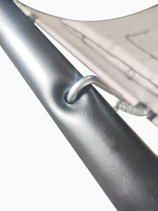 Hamaca <span class=keywords><strong>de</strong></span> <span class=keywords><strong>Lona</strong></span> para Acampar al Aire Libre <span class=keywords><strong>y</strong></span> para Colgar, Hamaca <span class=keywords><strong>de</strong></span> Algodón a Rayas con Soporte, Hamaca con Soporte <span class=keywords><strong>de</strong></span> <span class=keywords><strong>Madera</strong></span> - Product Image 4