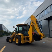 Chargeuse-pelleteuse Cummins jaune avec godet de 1,3 m pour travaux agricoles et de construction