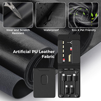 Câble de téléphone Eject Pin USB Type-C Adaptateur Carte Sim Voyage Multi Fonction Câble Sacs de rangement Organisateur en cuir Boîte de rangement