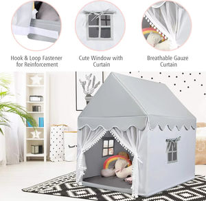 Princesse zone privée bébé tipi tente de jeu Durable intérieur enfants tente <span class=keywords><strong>enfant</strong></span> en bas âge lavable pliable Playhouse pour enfants - Product Image 6