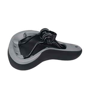 Sella per Bicicletta Nera all'Ingrosso 22x14cm 382g in Pelle PVC con Morsetto in Acciaio, Ricambi per Biciclette - Product Image 4