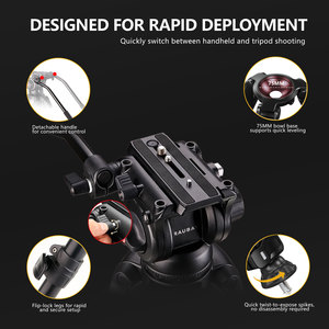 Trípode para Cámara de Video RAUBAY de 70.8 Pulgadas, Trípode Resistente DV-3 - Product Image 3