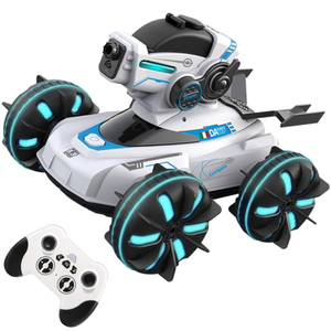 FlytecRC Y51 Coche <span class=keywords><strong>RC</strong></span> Anfibio con Pistola <span class=keywords><strong>de</strong></span> Agua 2.4G 4WD Vehículo <span class=keywords><strong>de</strong></span> <span class=keywords><strong>Combate</strong></span> con Pulverizador 360 °   Juguete Acrobático para Niños - Product Image 2