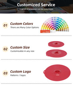 Tapas Redondas <span class=keywords><strong>de</strong></span> <span class=keywords><strong>Silicona</strong></span> para Almacenamiento <span class=keywords><strong>de</strong></span> Alimentos, Tapas Reutilizables para Tazones, Aptas para Microondas, <span class=keywords><strong>Silicona</strong></span> <span class=keywords><strong>de</strong></span> Grado Alimenticio LFGB - Product Image 6