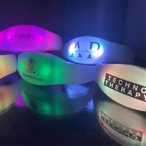 Hot Selling Blank Bracelet Programmable Remote Control LED LED Silicone Wristband