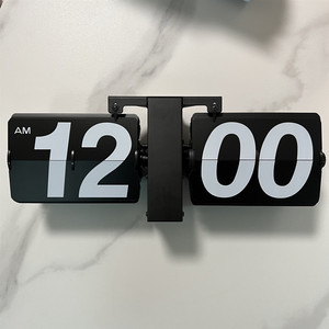 Đồng hồ lật cổ điển Châu Âu Đồng hồ máy tính để bàn lớn Đồng hồ lật cơ tự động đơn giản treo tường - Product Image 5