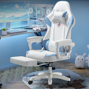 <span class=keywords><strong>Silla</strong></span> <span class=keywords><strong>Gamer</strong></span> Ergonómica Profesional <span class=keywords><strong>Rosa</strong></span>, <span class=keywords><strong>Silla</strong></span> de Juego Reclinable de Cuero con Respaldo Alto, <span class=keywords><strong>Silla</strong></span> de Carreras - Product Image 4