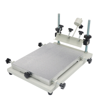 Imprimante manuelle de pâte à souder SMT haute précision / Machine de sérigraphie pour circuits imprimés (PCB) pour l'impression de pâte à souder sur cartes de circuits imprimés
