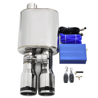 Aspirateur de silencieux universel 2.5/3 pouces 63/76mm avec embout d'échappement Télécommande REMUS Tuyau d'échappement Valvetronic