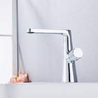 Robinet de lavabo en laiton à eau chaude et froide, style nordique simple, personnalisable, poignée ronde, robinet de lavabo de salle de bain pour la maison