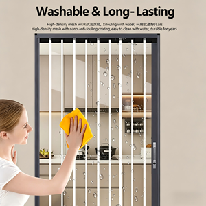 <span class=keywords><strong>Porte</strong></span> coulissante <span class=keywords><strong>pliante</strong></span> en acrylique, plaque transparente en cristal, <span class=keywords><strong>porte</strong></span> rétractable invisible en alliage d'aluminium pour cuisine et chambre - Product Image 2