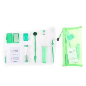 8 pezzi porta ortodontico Kit di cure odontoiatriche in plastica spazzolino interdentale filo interdentale in cera spazzolino da denti per la pulizia di bretelle - Product Image 2