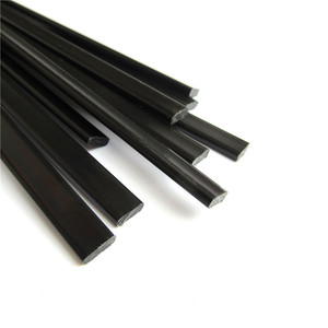 Batang plastik <span class=keywords><strong>Bar</strong></span> datar Polipropilena Strip PP 1/3 inci lebar 8 mm 0.1 inci hitam - Product Image 5