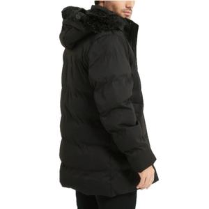 Supplier OEM Custom Design New Winter High Neck Zip Knitted Spliced <b>Jacket</b> Men's Slim Puffer <b>Jacket</b> - Product Image 2
